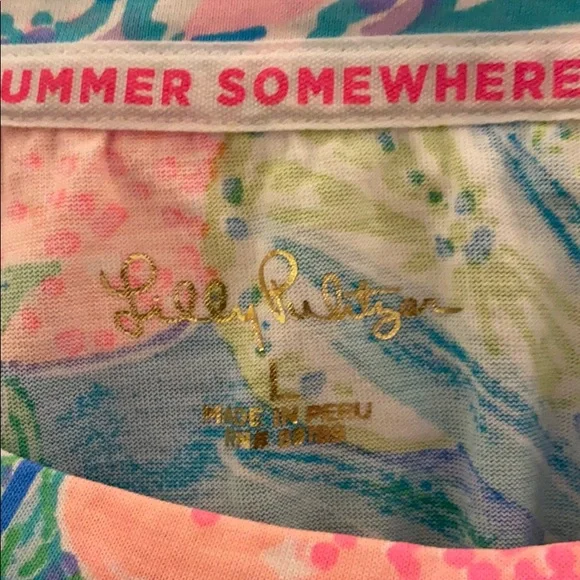 Lilly Pulitzer Finn T shirt Dress Large - Picture 3 of 9